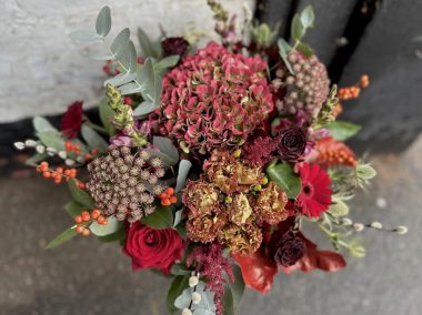 Crimson berry bouquet