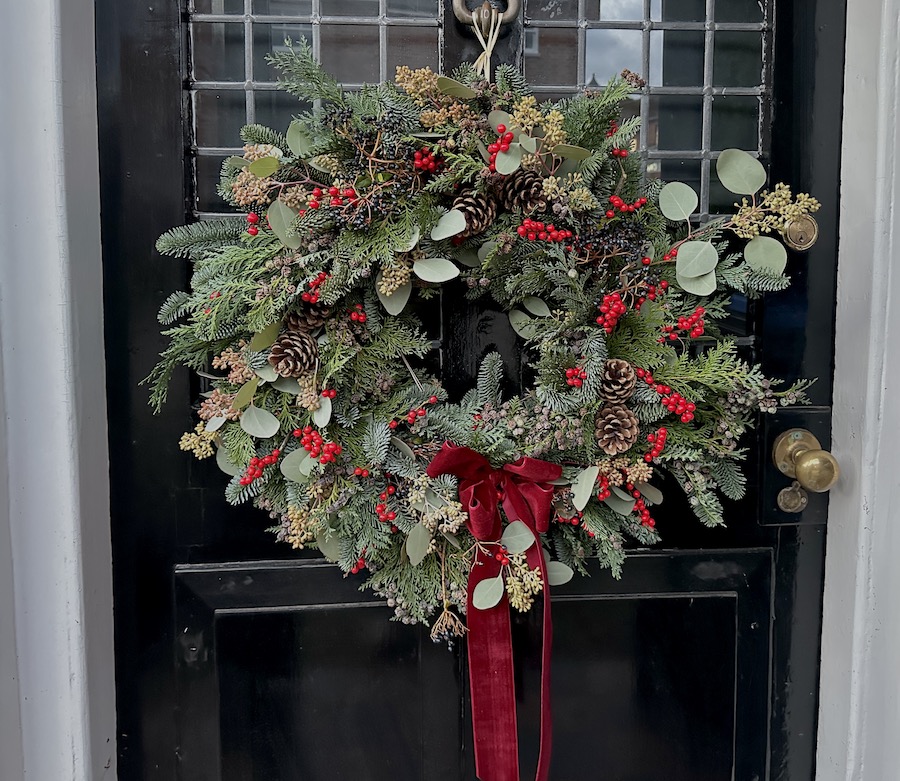 Jingle bells christmas wreath