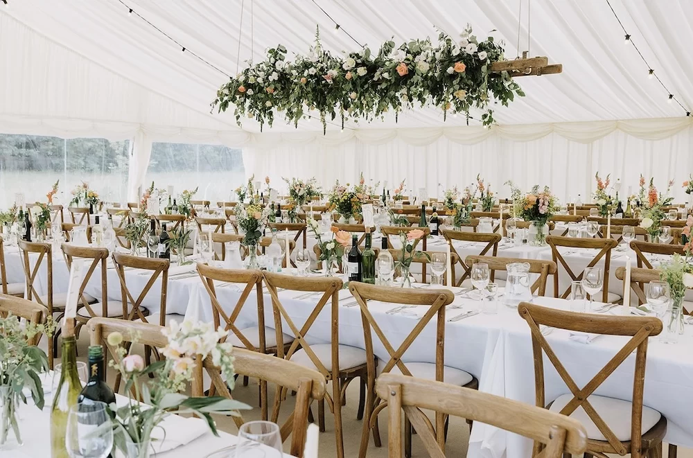 marquee weddings flowers